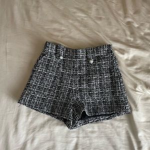 Forever21 Black Tweed Shorts